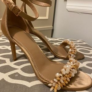 Tory Burch Embellished Ankle Strap Sandals